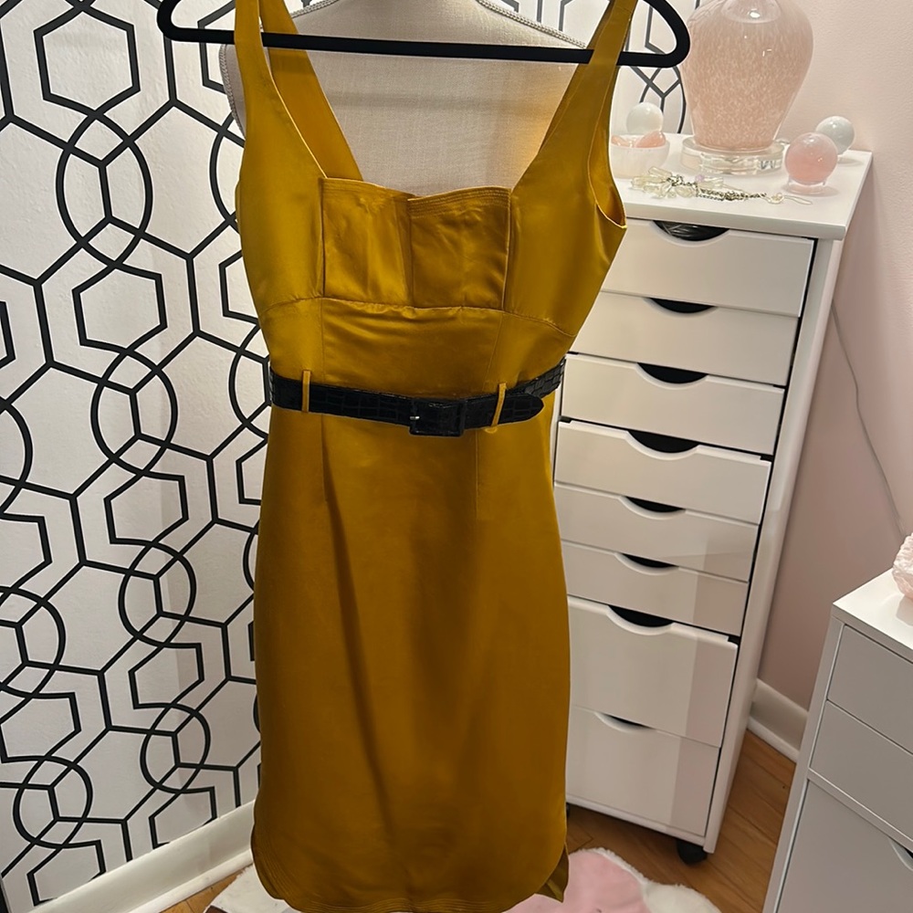 LAMB silk wiggle dress